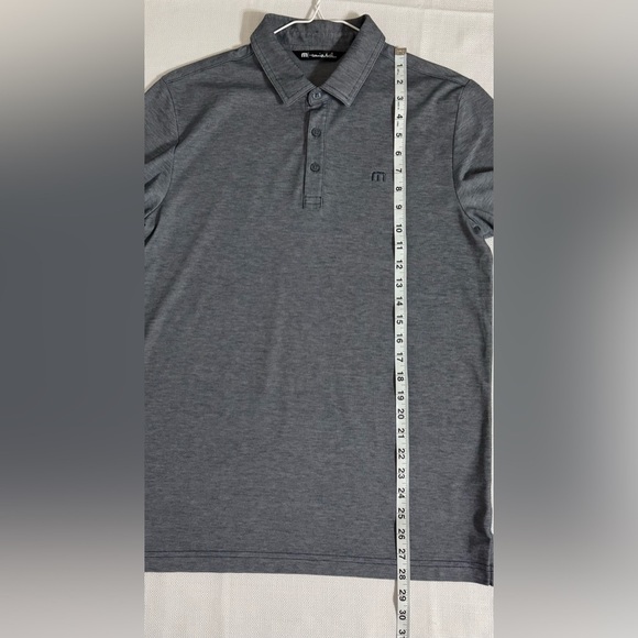 Travis Matthew Langley Golf Polo Shirt Blue Heather Size Medium - Picture 9 of 12
